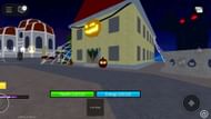 Halloween-themed houses for Trick-or-Treat (Image via Roblox)
